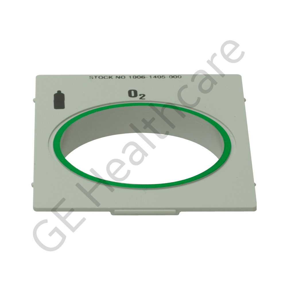 Cover Gas Identification O₂ Pad Printed Green Cylinder