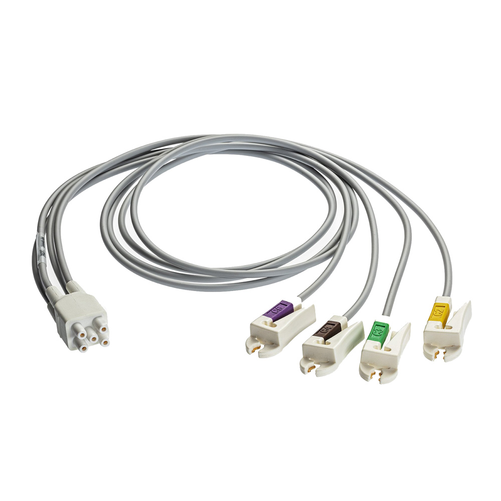 ECG Leadwire set, 4-lead, grabber, IEC, 74 cm/29 in, 1/pack ECG Leadwire set, 4-lead, grabber, IEC, 74 cm/29 in, 1/pack