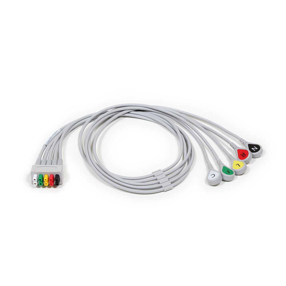 ECG Leadwire set, 5-lead, snap, IEC, 74 cm/ 29 in