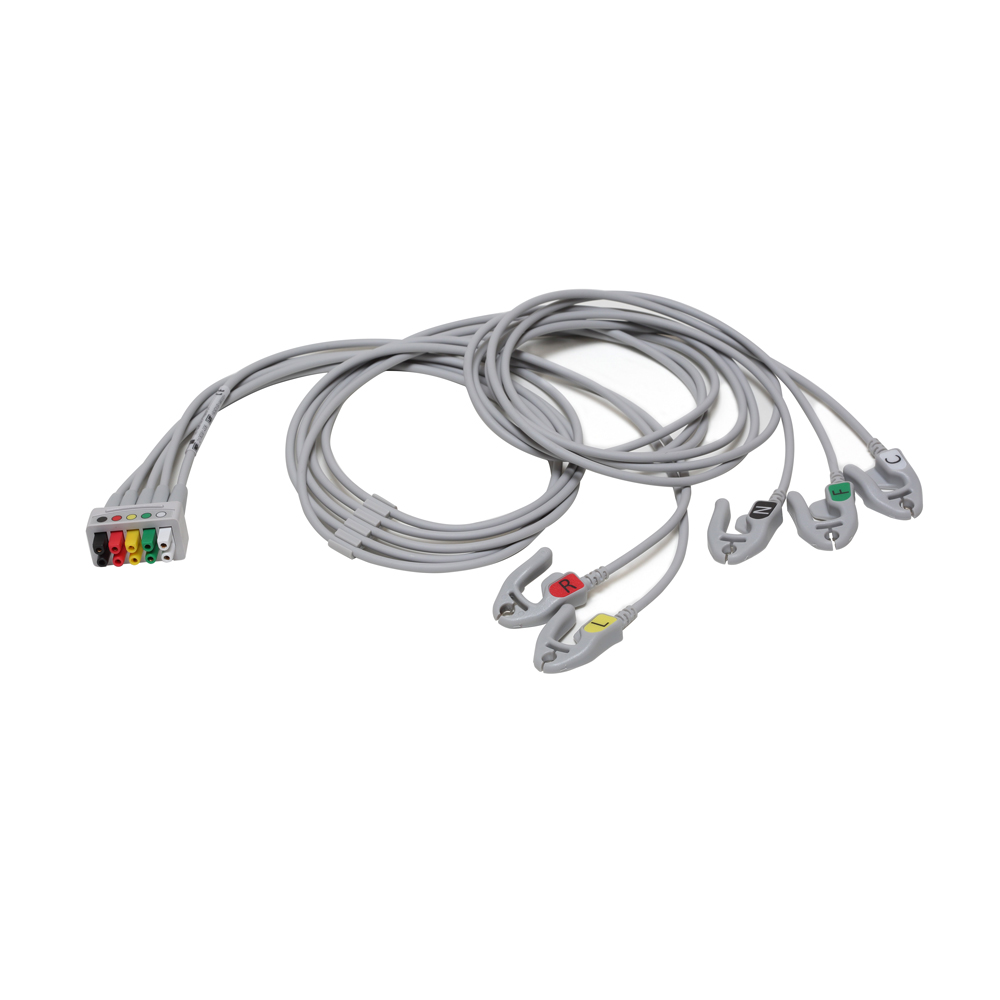 ECG Leadwire set, 5-lead, Grabber, IEC, mix 74 cm/ 29 in, 130 cm/ 51 in ECG Leadwire set, 5-lead, Grabber, IEC, mix 74 cm/ 29 in, 130 cm/ 51 in