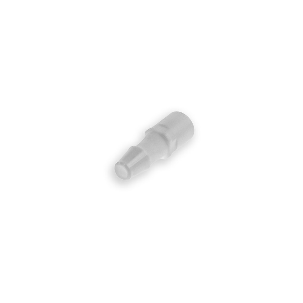 Connector, Female Slip Luer to 5/32 in. ID Tube, Metal (10/PK) Connector, Female Slip Luer to 5/32 in. ID Tube, Metal (10/PK)