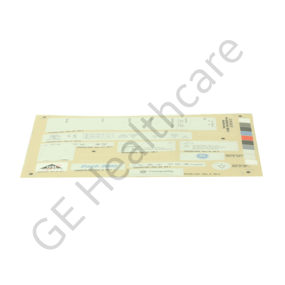 Label Kit DASH 3000 German Label Kit DASH 3000 German