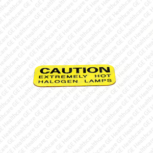 CAUTION, EXTREMELY HOT HALOGEN LAMPS