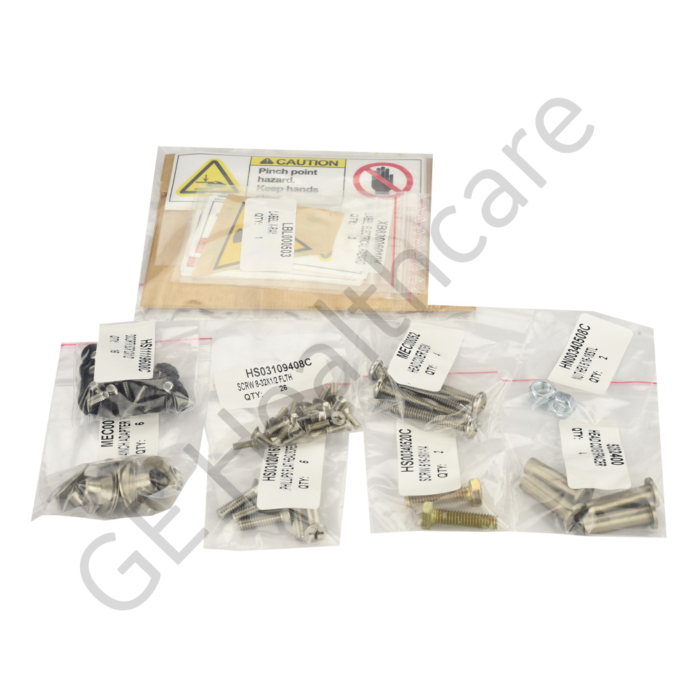 Hardware and Labels for Infinia Hawkeye GANTRY Covers 5213107