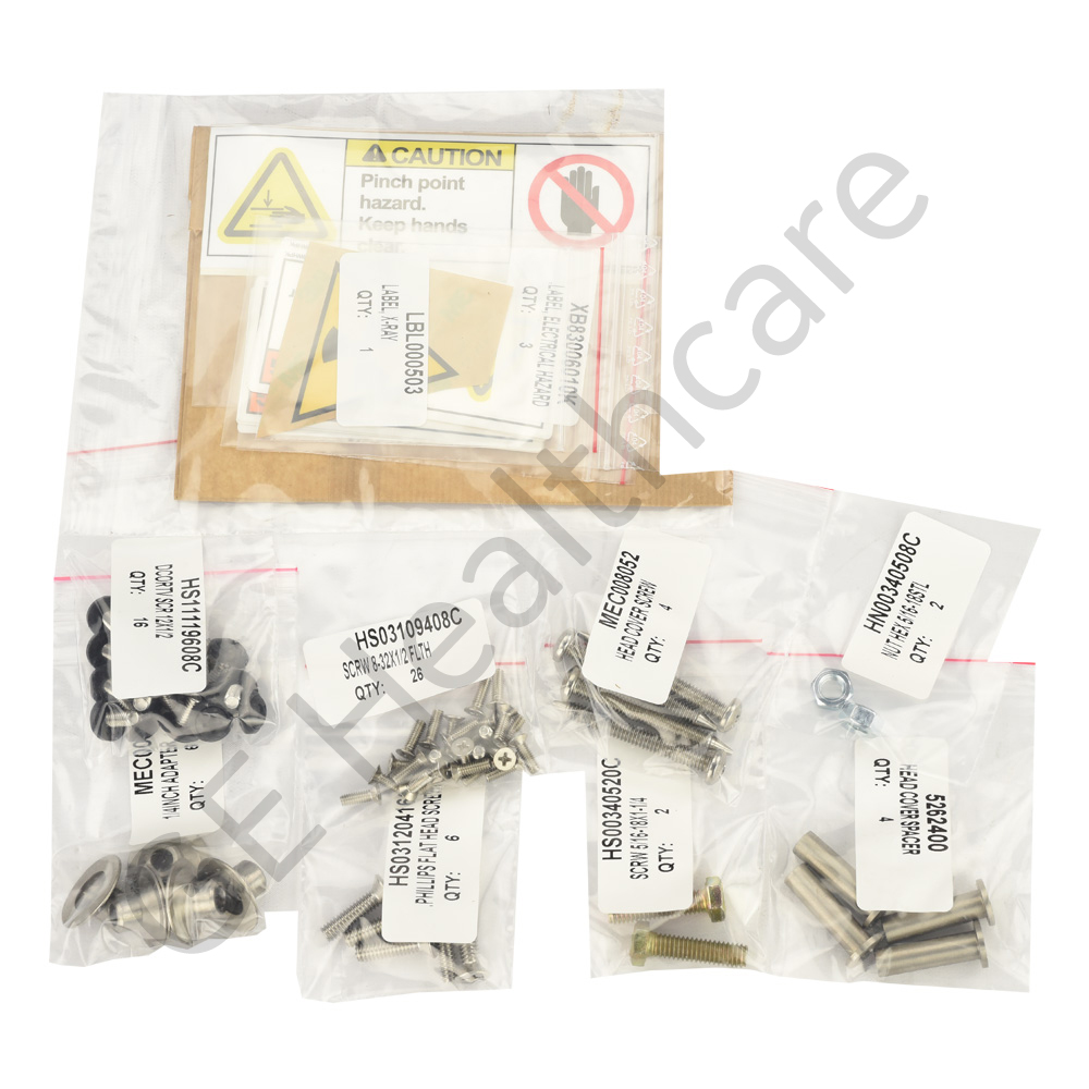 Hardware and Labels for Infinia Hawkeye GANTRY Covers 5213107