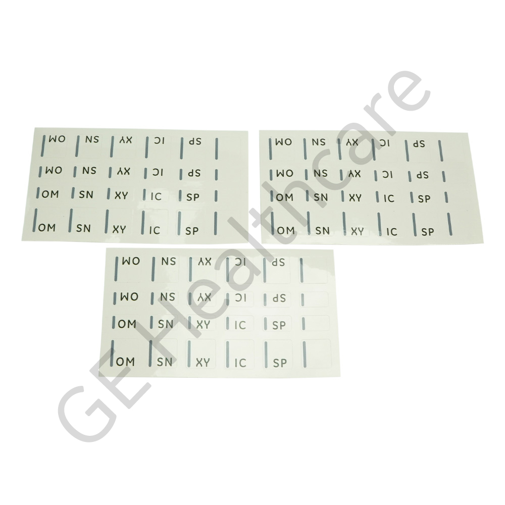 Default Patient Positioning Label Set for Revolution Ct, Computed ...