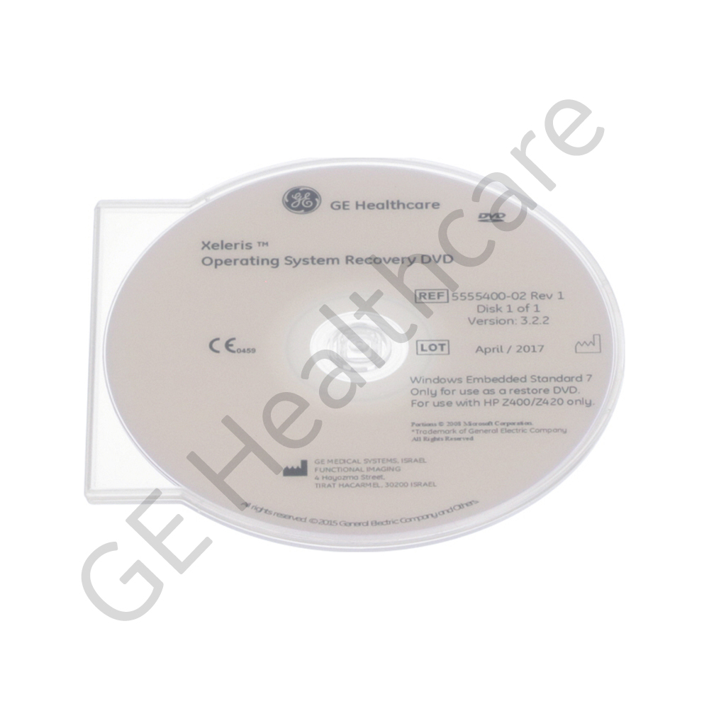 Xeleris OS recovery for EMBEDDED - Spare part Xeleris OS recovery for EMBEDDED - Spare part