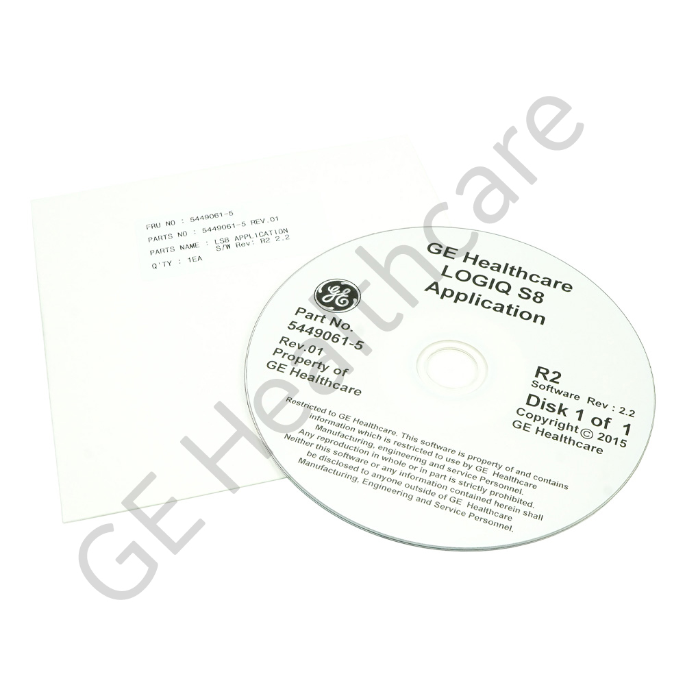 LOGIQ S8 R2.2.2 Application Software LOGIQ S8 R2.2.2 Application Software