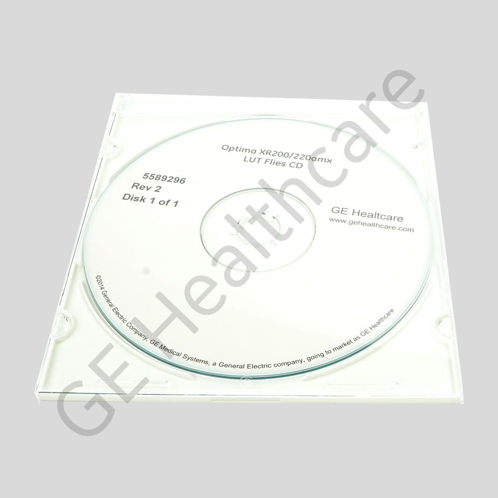 CD or DVD Containing the LUTs for the Optima