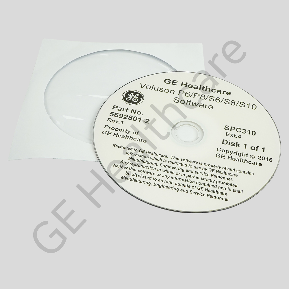 System DVD of Voluson P6 P8 S6 S8 S10 Software SPC310 EXT.4