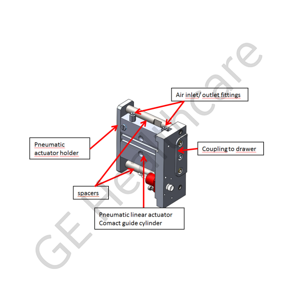 FL2 Cassette drawer right actuator FL2 Cassette drawer right actuator