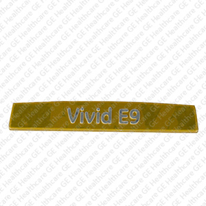 Vivid E9 Name Plate Gold Upper Operator Panel