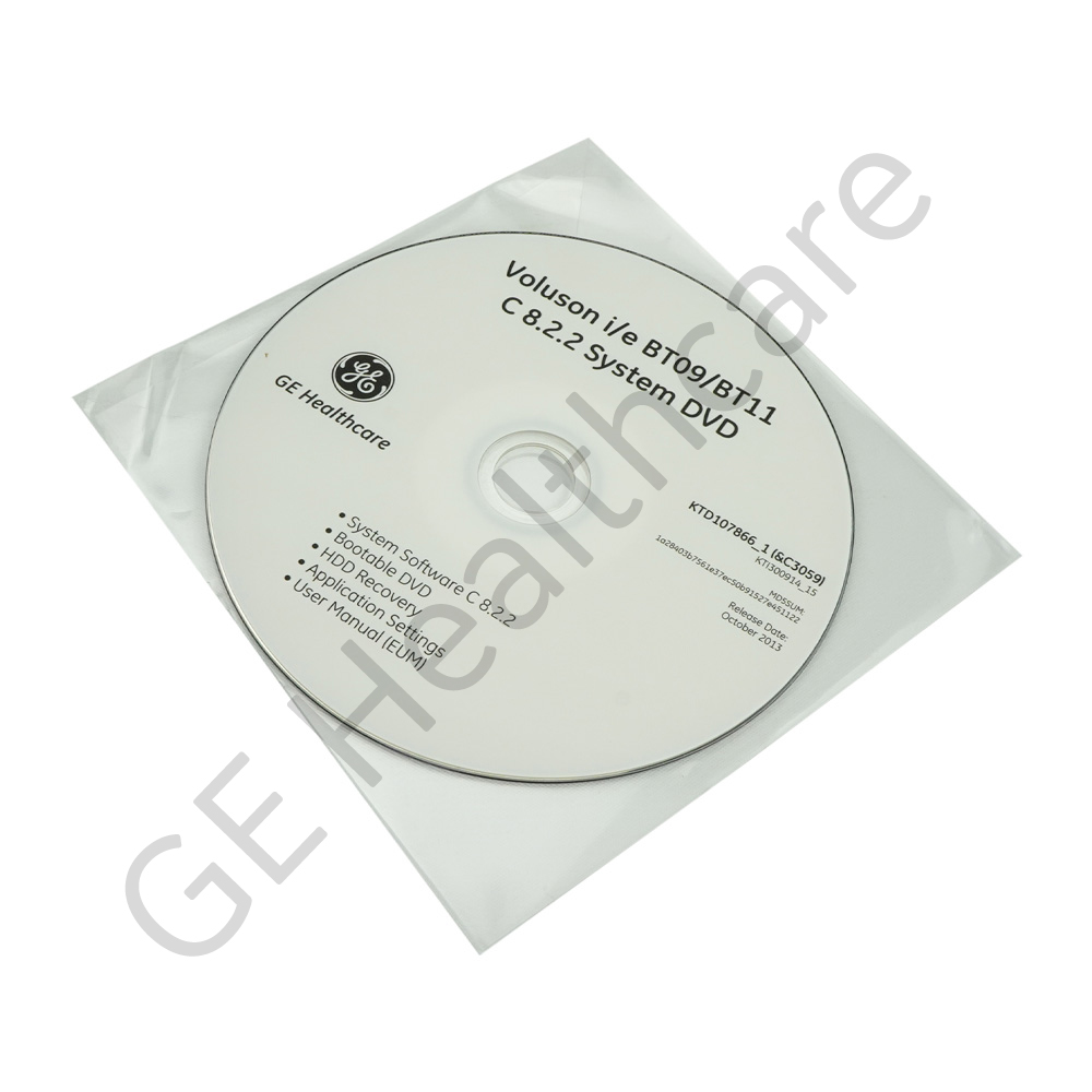 System DVD Voluson I/E 8.2.2